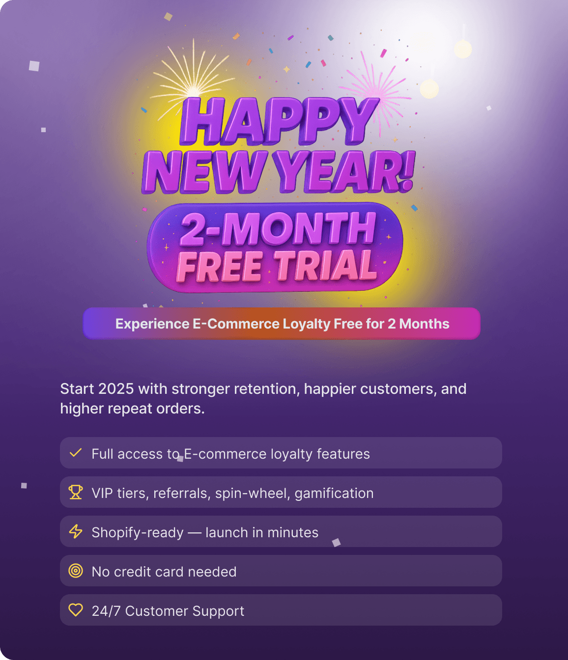 Happy New Year 2-Month Free Trial Promo